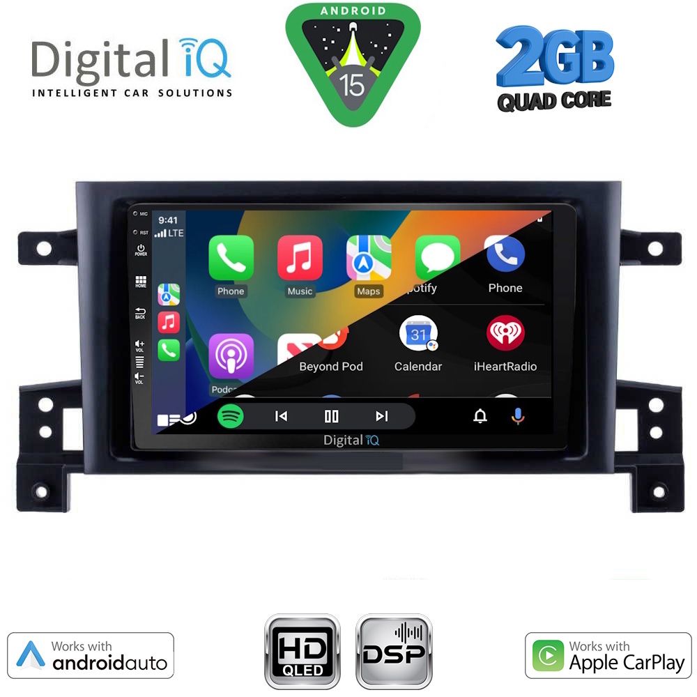 DIGITAL IQ BXC 3696_CPAA (9inc) MULTIMEDIA TABLET for SUZUKI GRAND VITARA mod. 2005-2015 DIGITAL IQ BXC 3696_CPAA (9inc) MULTIMEDIA TABLET for SUZUKI GRAND VITARA mod. 2005-2015