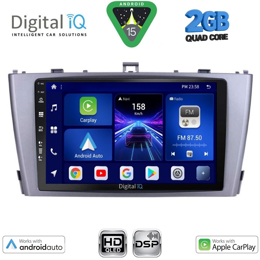 DIGITAL IQ BXC 3705SL_CPAA (9inc) MULTIMEDIA TABLET for TOYOTA AVENSIS (T27) mod. 2009-2015 (SILVER) DIGITAL IQ BXC 3705SL_CPAA (9inc) MULTIMEDIA TABLET for TOYOTA AVENSIS (T27) mod. 2009-2015 (SILVER)