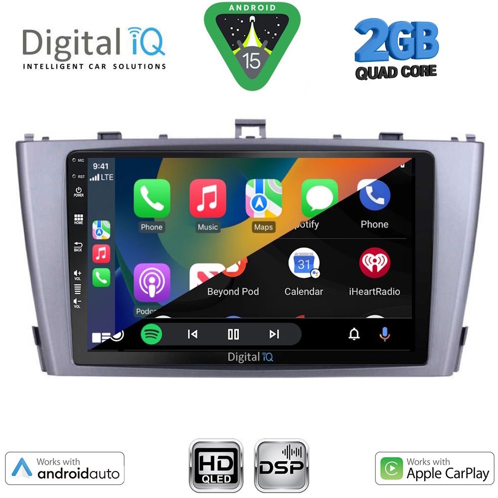 DIGITAL IQ BXC 3705SL_CPAA (9inc) MULTIMEDIA TABLET for TOYOTA AVENSIS (T27) mod. 2009-2015 (SILVER) DIGITAL IQ BXC 3705SL_CPAA (9inc) MULTIMEDIA TABLET for TOYOTA AVENSIS (T27) mod. 2009-2015 (SILVER)