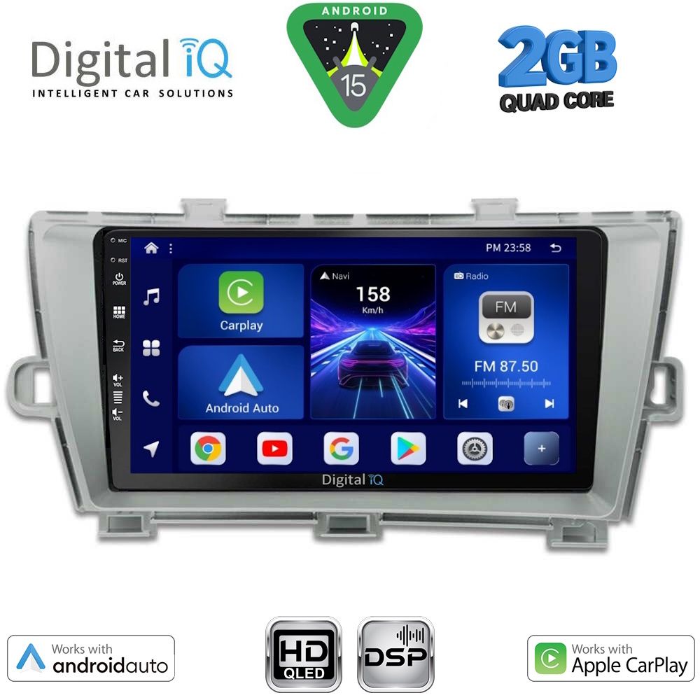 DIGITAL IQ BXC 3726SL_CPAA (9inc) MULTIMEDIA TABLET for TOYOTA PRIUS mod. 2009-2015 (SILVER) DIGITAL IQ BXC 3726SL_CPAA (9inc) MULTIMEDIA TABLET for TOYOTA PRIUS mod. 2009-2015 (SILVER)