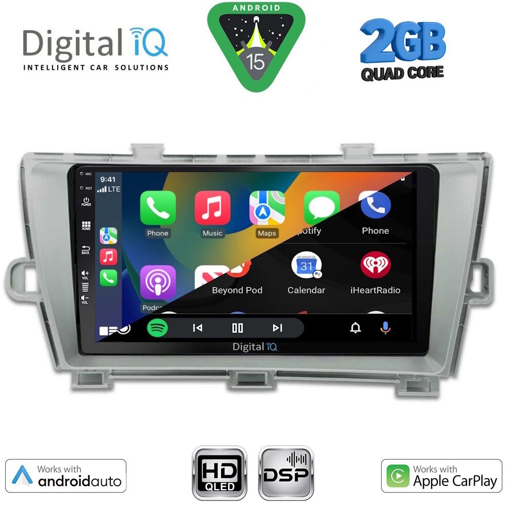 DIGITAL IQ BXC 3726SL_CPAA (9inc) MULTIMEDIA TABLET for TOYOTA PRIUS mod. 2009-2015 (SILVER) DIGITAL IQ BXC 3726SL_CPAA (9inc) MULTIMEDIA TABLET for TOYOTA PRIUS mod. 2009-2015 (SILVER)