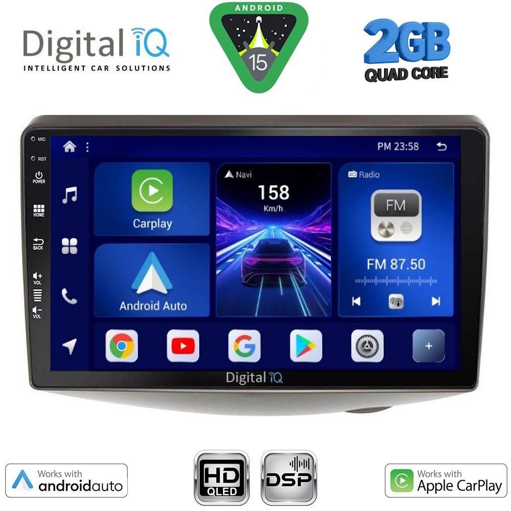 DIGITAL IQ BXC 3735_CPAA (9inc) MULTIMEDIA TABLET for TOYOTA YARIS mod. 1999-2006 DIGITAL IQ BXC 3735_CPAA (9inc) MULTIMEDIA TABLET for TOYOTA YARIS mod. 1999-2006