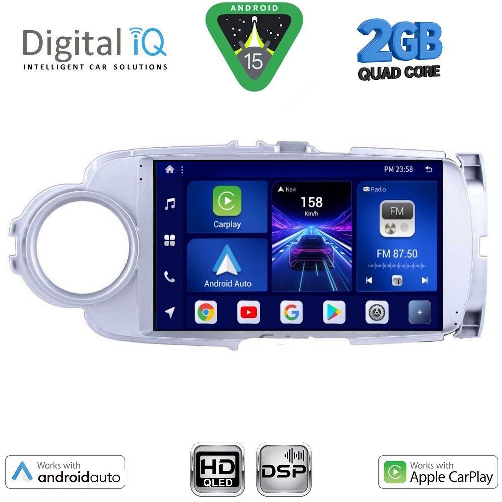 DIGITAL IQ BXC 3737SL_CPAA (9inc) MULTIMEDIA TABLET for TOYOTA YARIS mod. 2011-2015 (SILVER) DIGITAL IQ BXC 3737SL_CPAA (9inc) MULTIMEDIA TABLET for TOYOTA YARIS mod. 2011-2015 (SILVER)