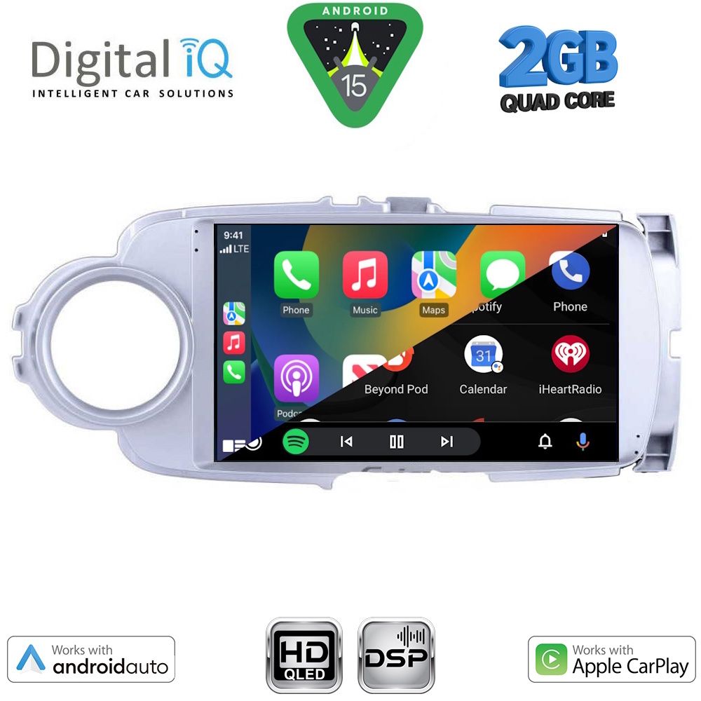 DIGITAL IQ BXC 3737SL_CPAA (9inc) MULTIMEDIA TABLET for TOYOTA YARIS mod. 2011-2015 (SILVER) DIGITAL IQ BXC 3737SL_CPAA (9inc) MULTIMEDIA TABLET for TOYOTA YARIS mod. 2011-2015 (SILVER)