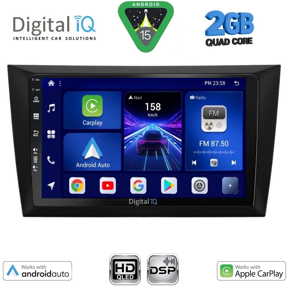 DIGITAL IQ BXC 3746_CPAA (9inc) MULTIMEDIA TABLET for GOLF 6 mod. 2009-2012 DIGITAL IQ BXC 3746_CPAA (9inc) MULTIMEDIA TABLET for GOLF 6 mod. 2009-2012
