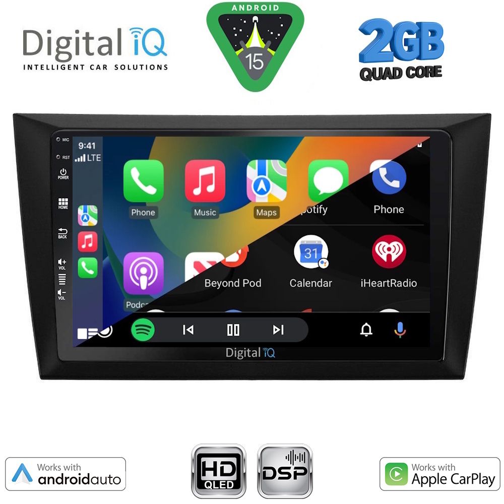 DIGITAL IQ BXC 3746_CPAA (9inc) MULTIMEDIA TABLET for GOLF 6 mod. 2009-2012 DIGITAL IQ BXC 3746_CPAA (9inc) MULTIMEDIA TABLET for GOLF 6 mod. 2009-2012