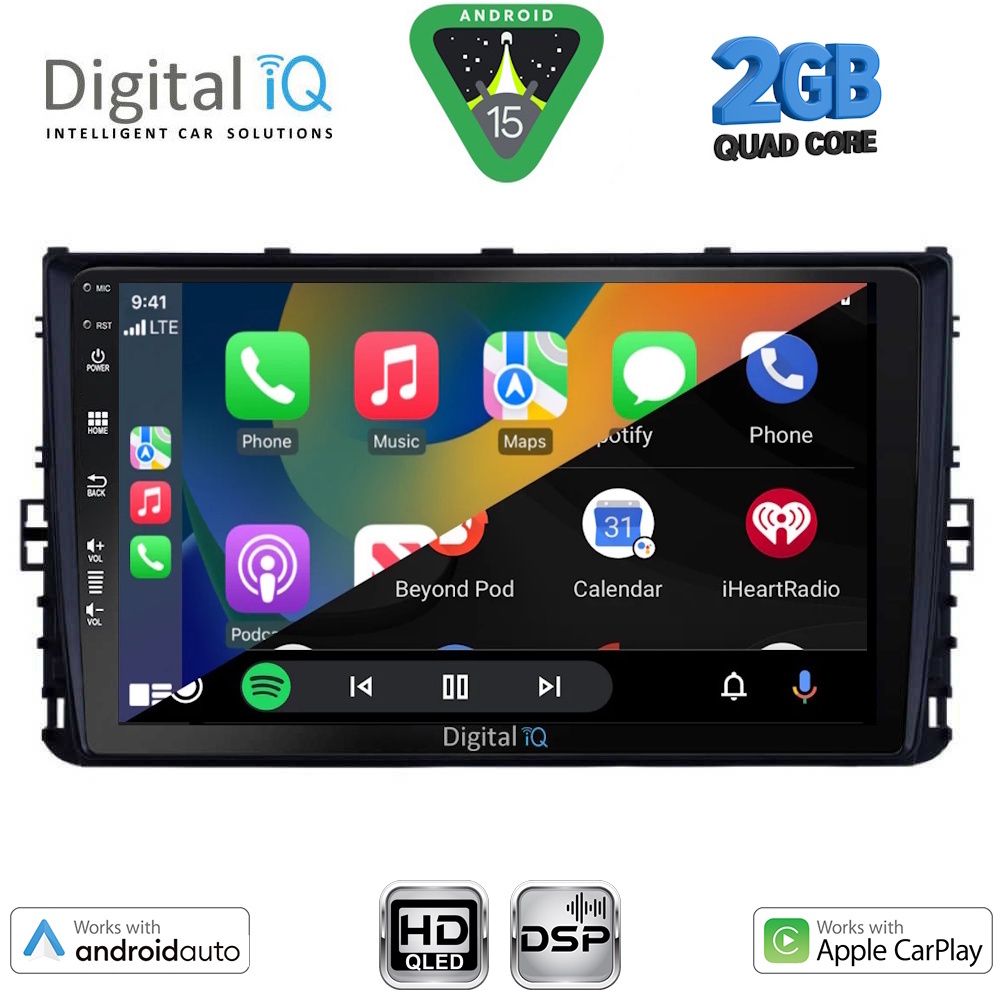 DIGITAL IQ BXC 3758_CPAA (9inc) MULTIMEDIA TABLET for VW POLO – TROC – TCROSS - TAIGO mod. 2017-2026 DIGITAL IQ BXC 3758_CPAA (9inc) MULTIMEDIA TABLET for VW POLO – TROC – TCROSS - TAIGO mod. 2017-2026