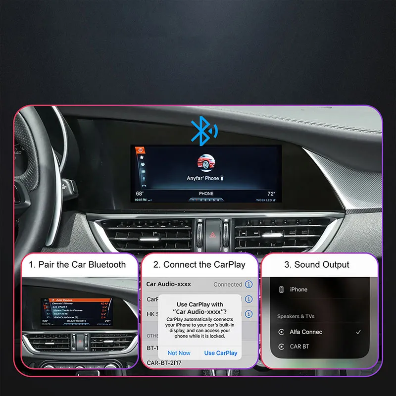 DIGITAL IQ AR 749F CPA (INTERFACE WIRELESS CARPLAY / ANDROID AUTO BOX for ALFA ROMEO GIULIA - STELVIO mod. 2015-2026 with 2 CAMERAS) DIGITAL IQ AR 749F CPA (INTERFACE WIRELESS CARPLAY / ANDROID AUTO BOX for ALFA ROMEO GIULIA - STELVIO mod. 2015-2026 with 2 CAMERAS)