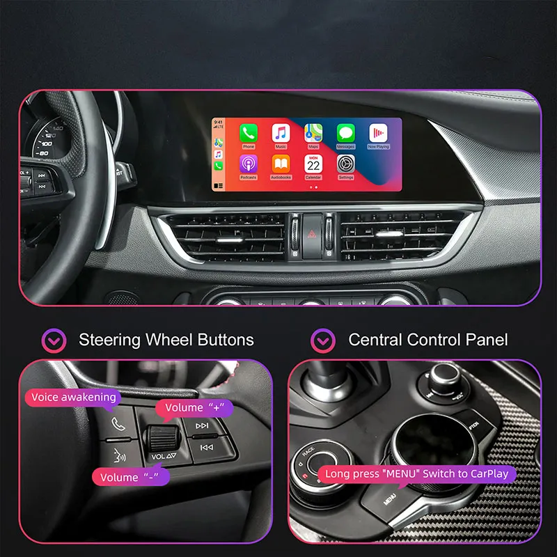 DIGITAL IQ AR 749F CPA (INTERFACE WIRELESS CARPLAY / ANDROID AUTO BOX for ALFA ROMEO GIULIA - STELVIO mod. 2015-2026 with 2 CAMERAS) DIGITAL IQ AR 749F CPA (INTERFACE WIRELESS CARPLAY / ANDROID AUTO BOX for ALFA ROMEO GIULIA - STELVIO mod. 2015-2026 with 2 CAMERAS)