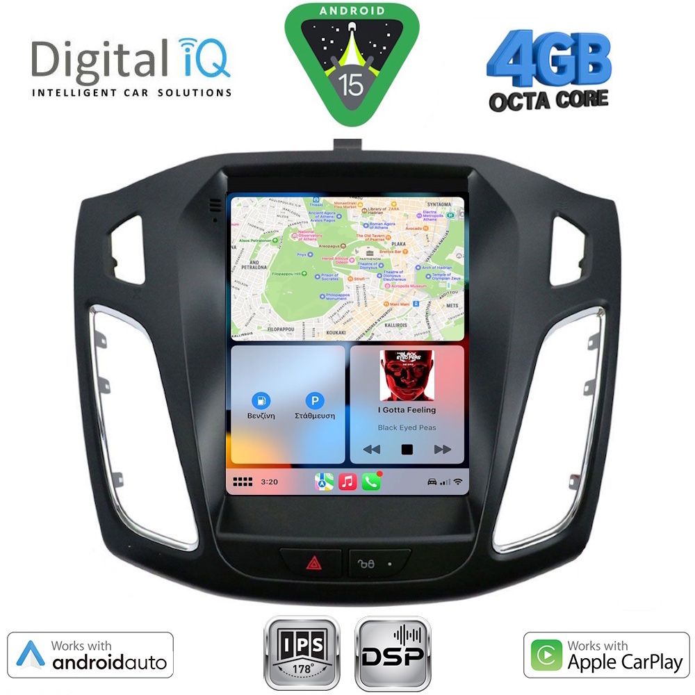 DIGITAL IQ BXF 6855_CPAA TESLA STYLE for FORD FOCUS mod. 2011-2017 DIGITAL IQ BXF 6855_CPAA TESLA STYLE for FORD FOCUS mod. 2011-2017