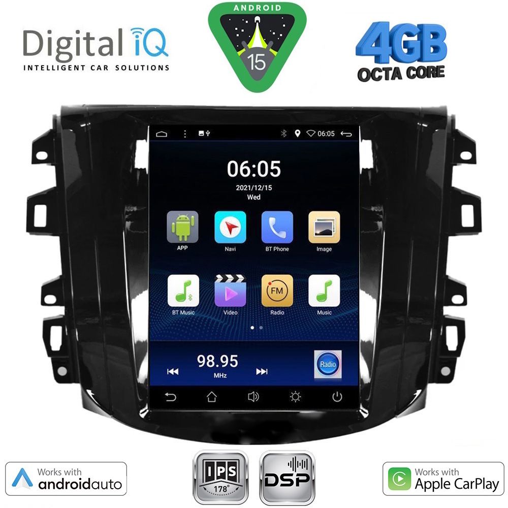 DIGITAL IQ BXF 6856_CPAA TESLA STYLE for NISSAN NAVARA mod. 2016-2025 DIGITAL IQ BXF 6856_CPAA TESLA STYLE for NISSAN NAVARA mod. 2016-2025