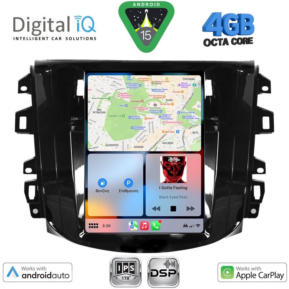 DIGITAL IQ BXF 6856_CPAA TESLA STYLE for NISSAN NAVARA mod. 2016-2025 DIGITAL IQ BXF 6856_CPAA TESLA STYLE for NISSAN NAVARA mod. 2016-2025