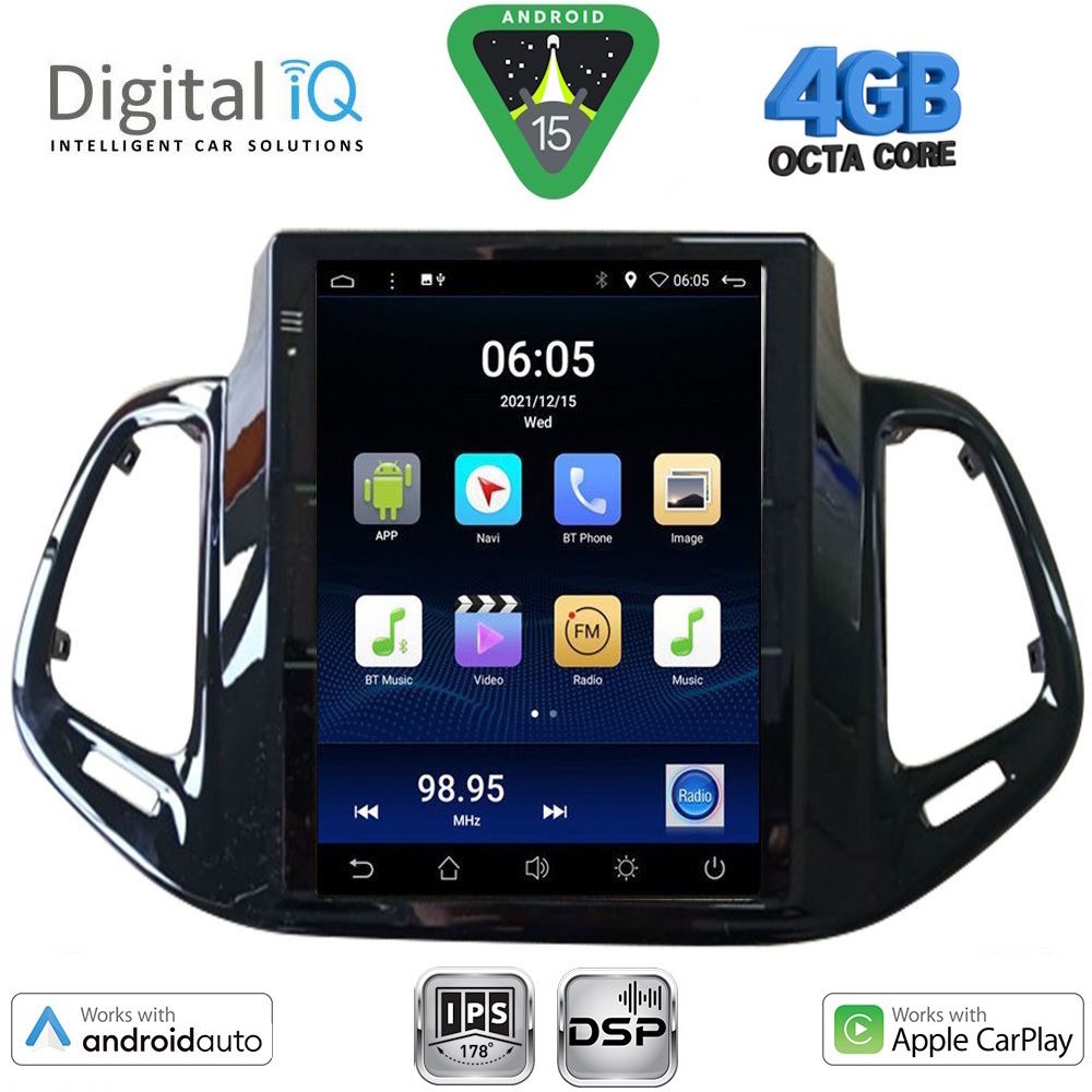 DIGITAL IQ BXF 6878_CPAA TESLA STYLE for JEEP COMPASS mod. 2017-2021 DIGITAL IQ BXF 6878_CPAA TESLA STYLE for JEEP COMPASS mod. 2017-2021