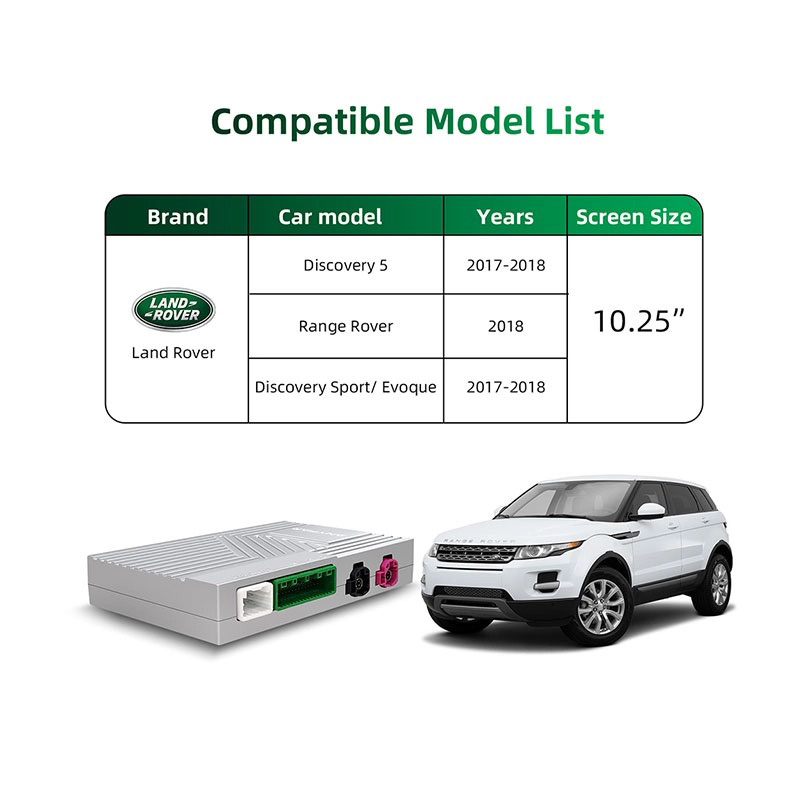 DIGITAL IQ LR 522F CPA (WIRELESS CARPLAY / ANDROID AUTO BOX with 2 CAMERA IN for JAGUAR - LAND ROVER mod. 2016-2019 with HARMAN 10.25" Screen) DIGITAL IQ LR 522F CPA (WIRELESS CARPLAY / ANDROID AUTO BOX with 2 CAMERA IN for JAGUAR - LAND ROVER mod. 2016-2019 with HARMAN 10.25" Screen)