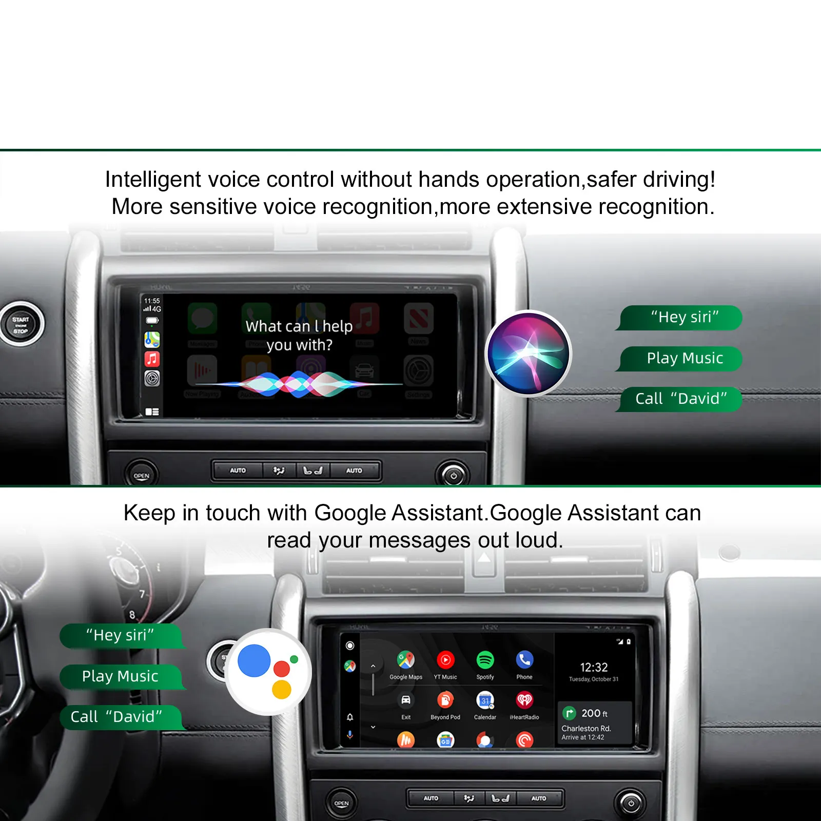 DIGITAL IQ LR 522F CPA (WIRELESS CARPLAY / ANDROID AUTO BOX with 2 CAMERA IN for JAGUAR - LAND ROVER mod. 2016-2019 with HARMAN 10.25" Screen) DIGITAL IQ LR 522F CPA (WIRELESS CARPLAY / ANDROID AUTO BOX with 2 CAMERA IN for JAGUAR - LAND ROVER mod. 2016-2019 with HARMAN 10.25" Screen)