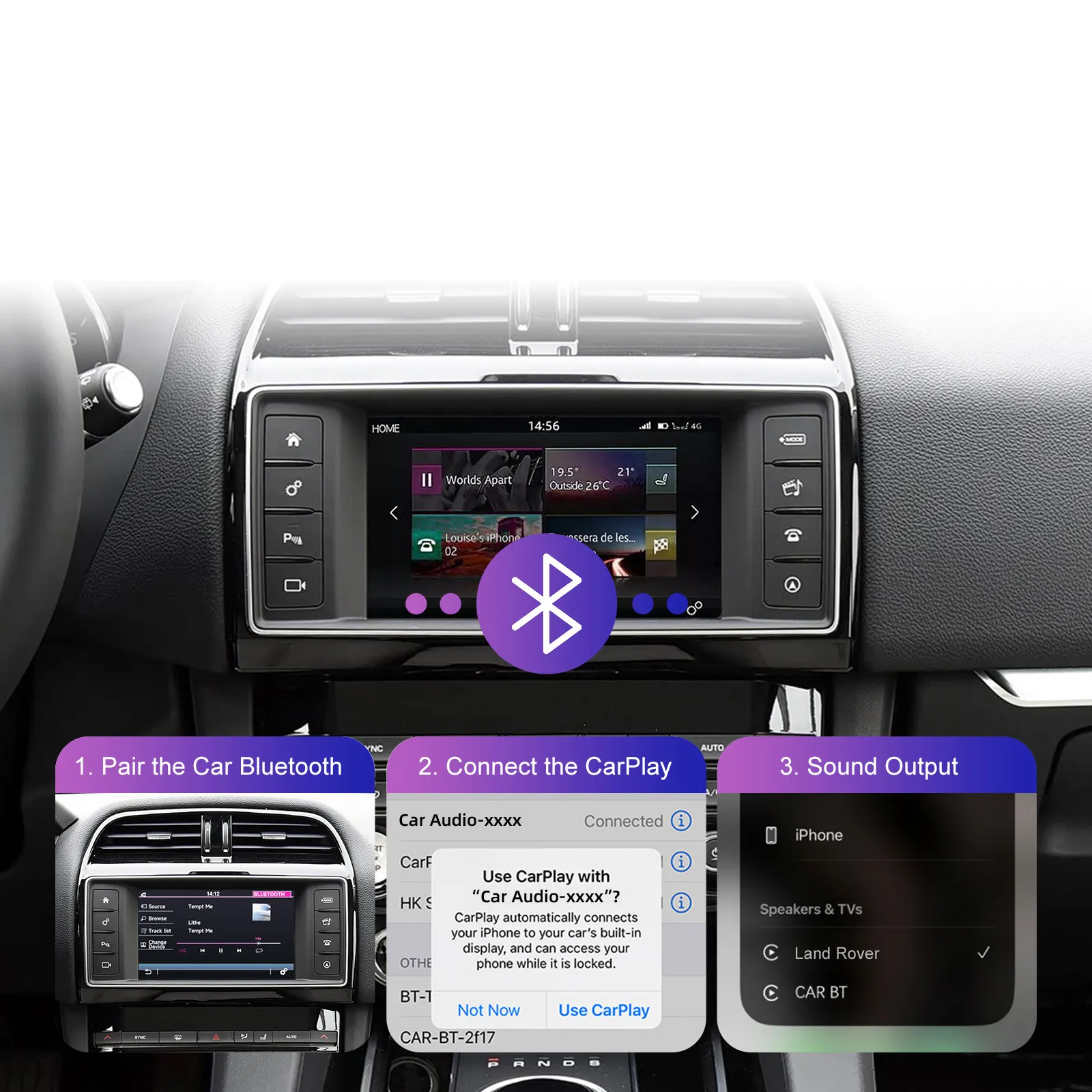 DIGITAL IQ LR 523F CPA (WIRELESS CARPLAY / ANDROID AUTO BOX with 2 CAMERA IN for JAGUAR - LAND ROVER mod. 2016-2019 with HARMAN 8" System) DIGITAL IQ LR 523F CPA (WIRELESS CARPLAY / ANDROID AUTO BOX with 2 CAMERA IN for JAGUAR - LAND ROVER mod. 2016-2019 with HARMAN 8" System)