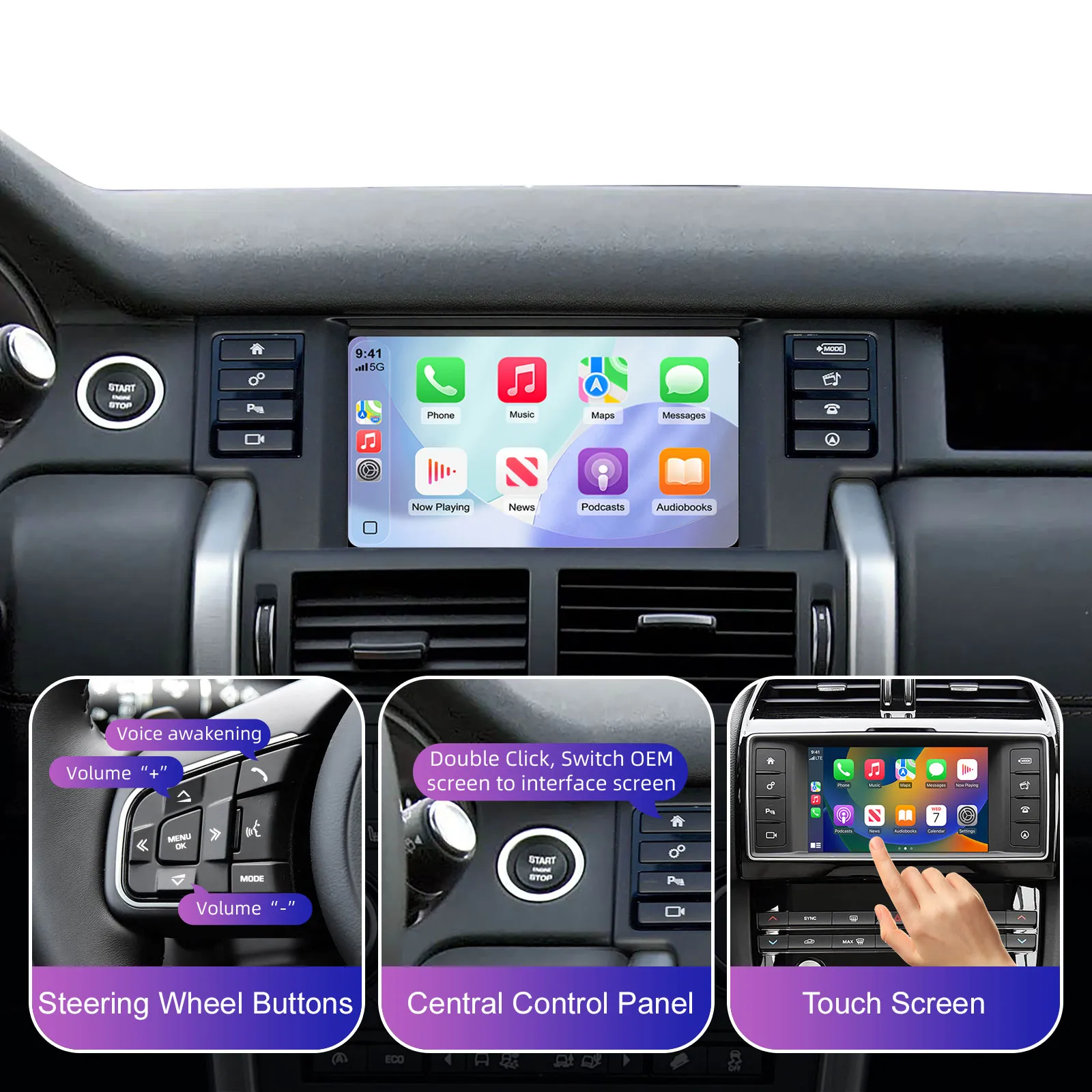 DIGITAL IQ LR 523F CPA (WIRELESS CARPLAY / ANDROID AUTO BOX with 2 CAMERA IN for JAGUAR - LAND ROVER mod. 2016-2019 with HARMAN 8" System) DIGITAL IQ LR 523F CPA (WIRELESS CARPLAY / ANDROID AUTO BOX with 2 CAMERA IN for JAGUAR - LAND ROVER mod. 2016-2019 with HARMAN 8" System)