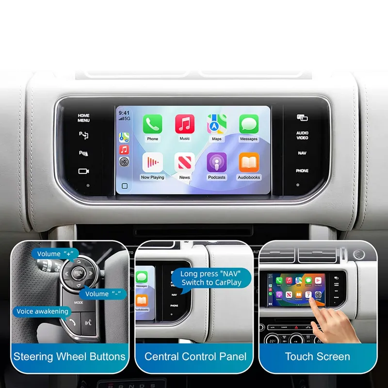 DIGITAL IQ LR 715F CPA (WIRELESS CARPLAY / ANDROID AUTO BOX with 2 CAMERA IN for JAGUAR - LAND ROVER mod. 2016-2019 with BOSCH 8" Screen) DIGITAL IQ LR 715F CPA (WIRELESS CARPLAY / ANDROID AUTO BOX with 2 CAMERA IN for JAGUAR - LAND ROVER mod. 2016-2019 with BOSCH 8" Screen)