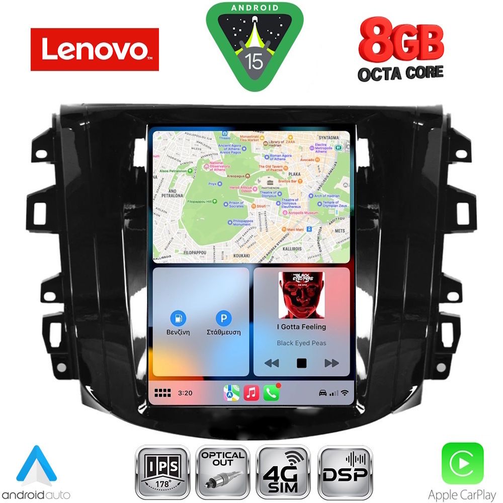LENOVO SSW 10856_CPA TESLA STYLE for NISSAN NAVARA mod. 2016-2025 LENOVO SSW 10856_CPA TESLA STYLE for NISSAN NAVARA mod. 2016-2025