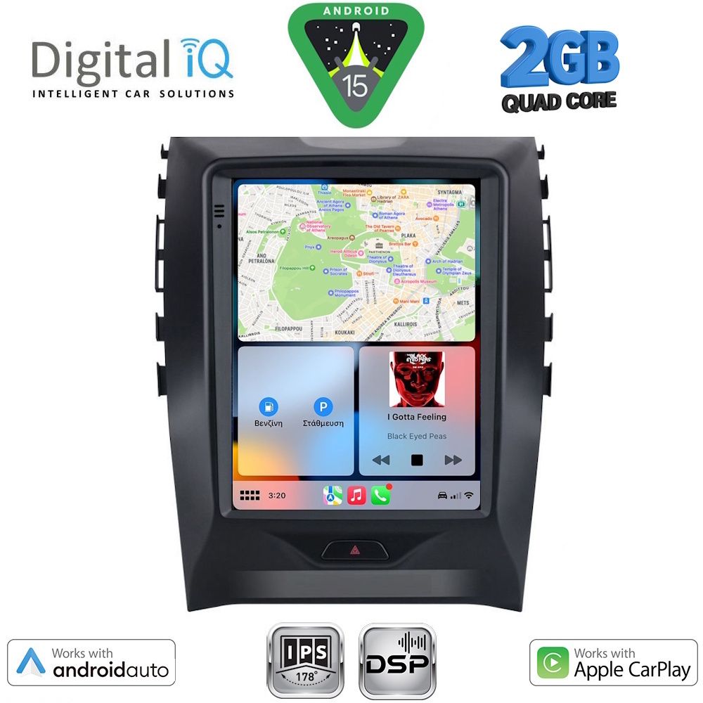 DIGITAL IQ BXC 3951_CPAA TESLA STYLE for FORD EDGE mod. 2015-2023 DIGITAL IQ BXC 3951_CPAA TESLA STYLE for FORD EDGE mod. 2015-2023