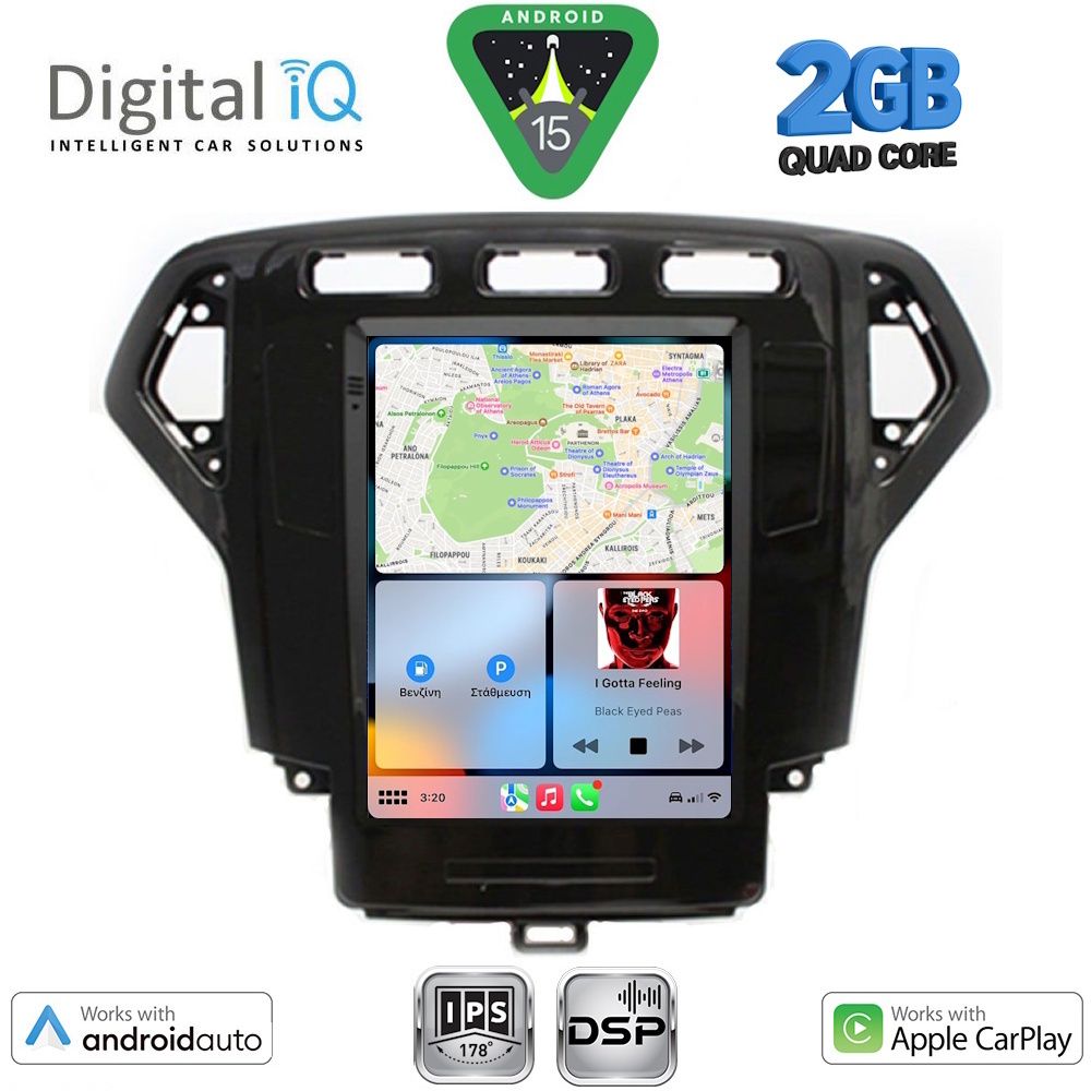 DIGITAL IQ BXC 3957_CPAA TESLA STYLE for FORD MONDEO mod. 2007-2010 DIGITAL IQ BXC 3957_CPAA TESLA STYLE for FORD MONDEO mod. 2007-2010