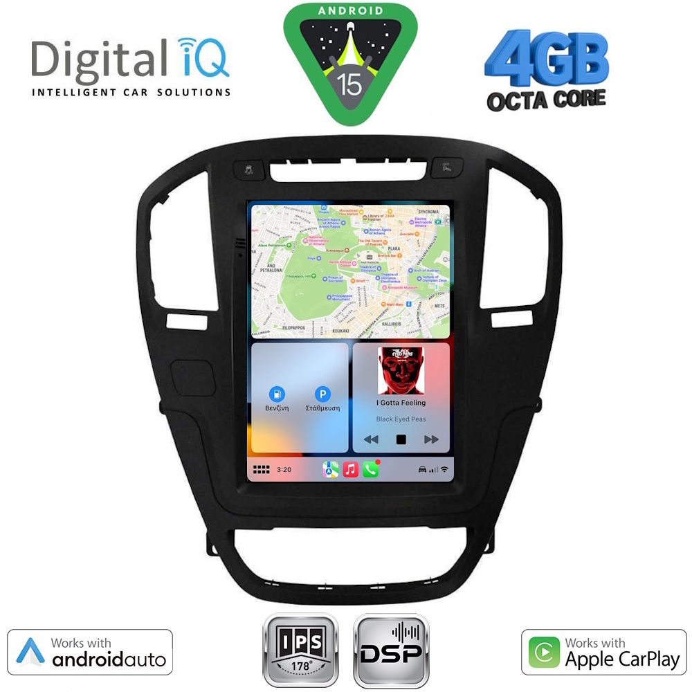 DIGITAL IQ BXF 6914BL_CPAA TESLA STYLE for OPEL INSIGNIA mod. 2008-2013 (Black colour) DIGITAL IQ BXF 6914BL_CPAA TESLA STYLE for OPEL INSIGNIA mod. 2008-2013 (Black colour)