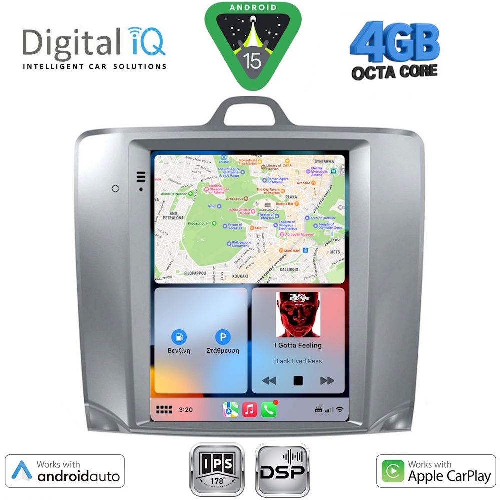 DIGITAL IQ BXF 6956_CPAA TESLA STYLE for FORD FOCUS mod. 2004-2011 DIGITAL IQ BXF 6956_CPAA TESLA STYLE for FORD FOCUS mod. 2004-2011