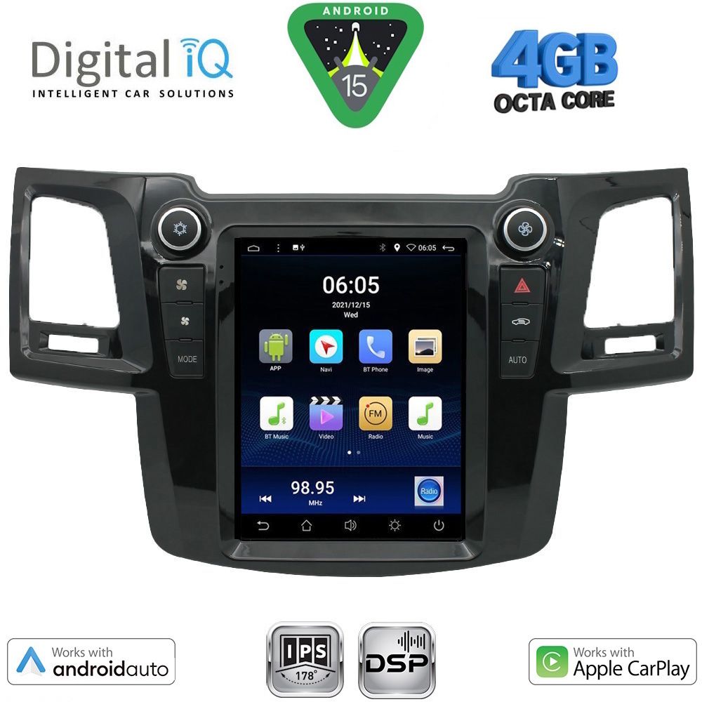 DIGITAL IQ BXF 6965_CPAA TESLA STYLE for TOYOTA HILUX mod. 2005-2015 DIGITAL IQ BXF 6965_CPAA TESLA STYLE for TOYOTA HILUX mod. 2005-2015