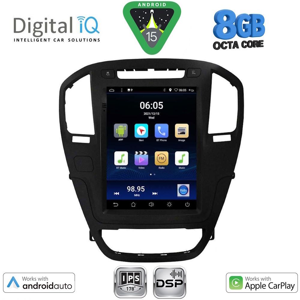 DIGITAL IQ BXF 7914BL_CPAA TESLA STYLE for OPEL INSIGNIA mod. 2008-2013 (Black colour) DIGITAL IQ BXF 7914BL_CPAA TESLA STYLE for OPEL INSIGNIA mod. 2008-2013 (Black colour)