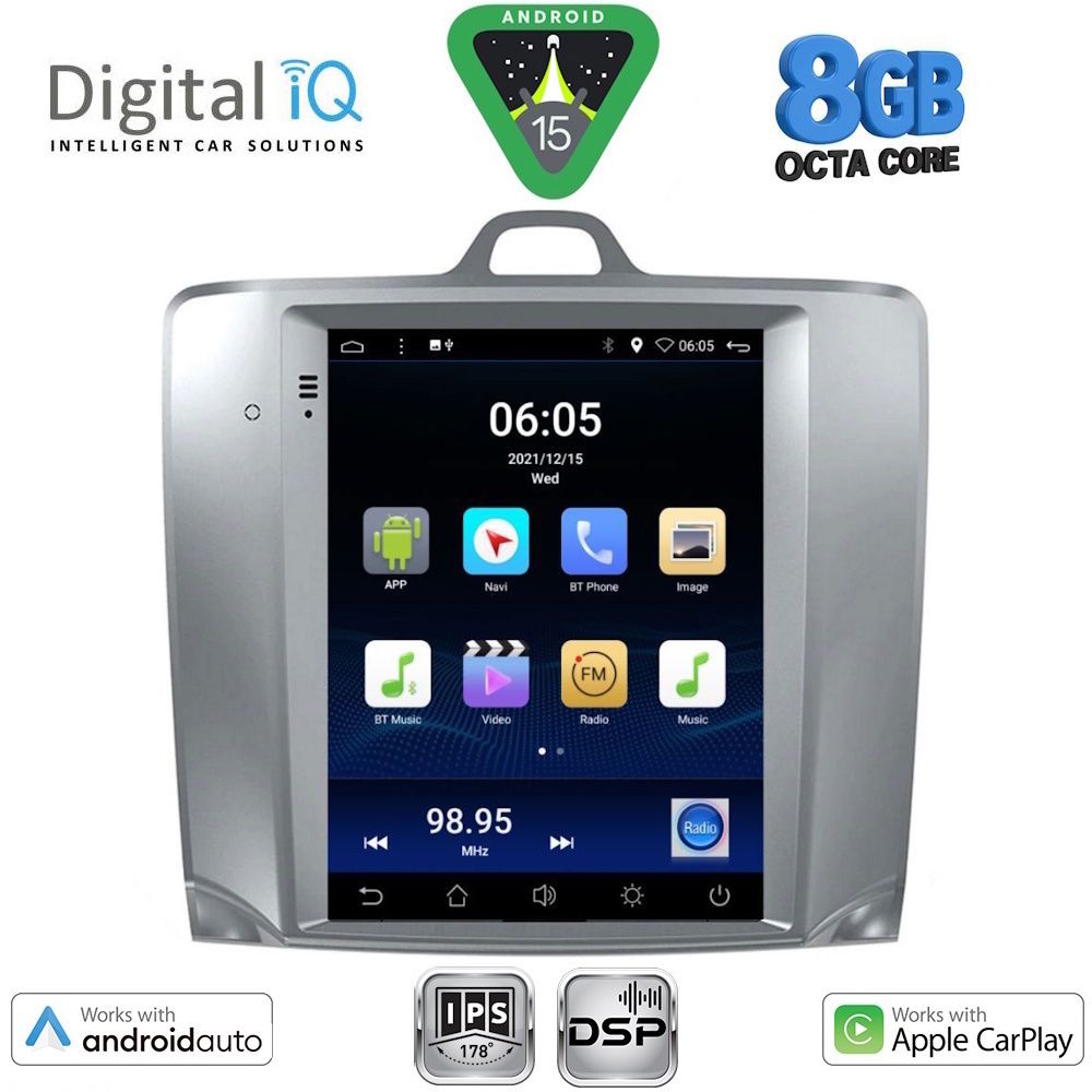 DIGITAL IQ BXF 7956_CPAA TESLA STYLE for FORD FOCUS mod. 2004-2011 DIGITAL IQ BXF 7956_CPAA TESLA STYLE for FORD FOCUS mod. 2004-2011