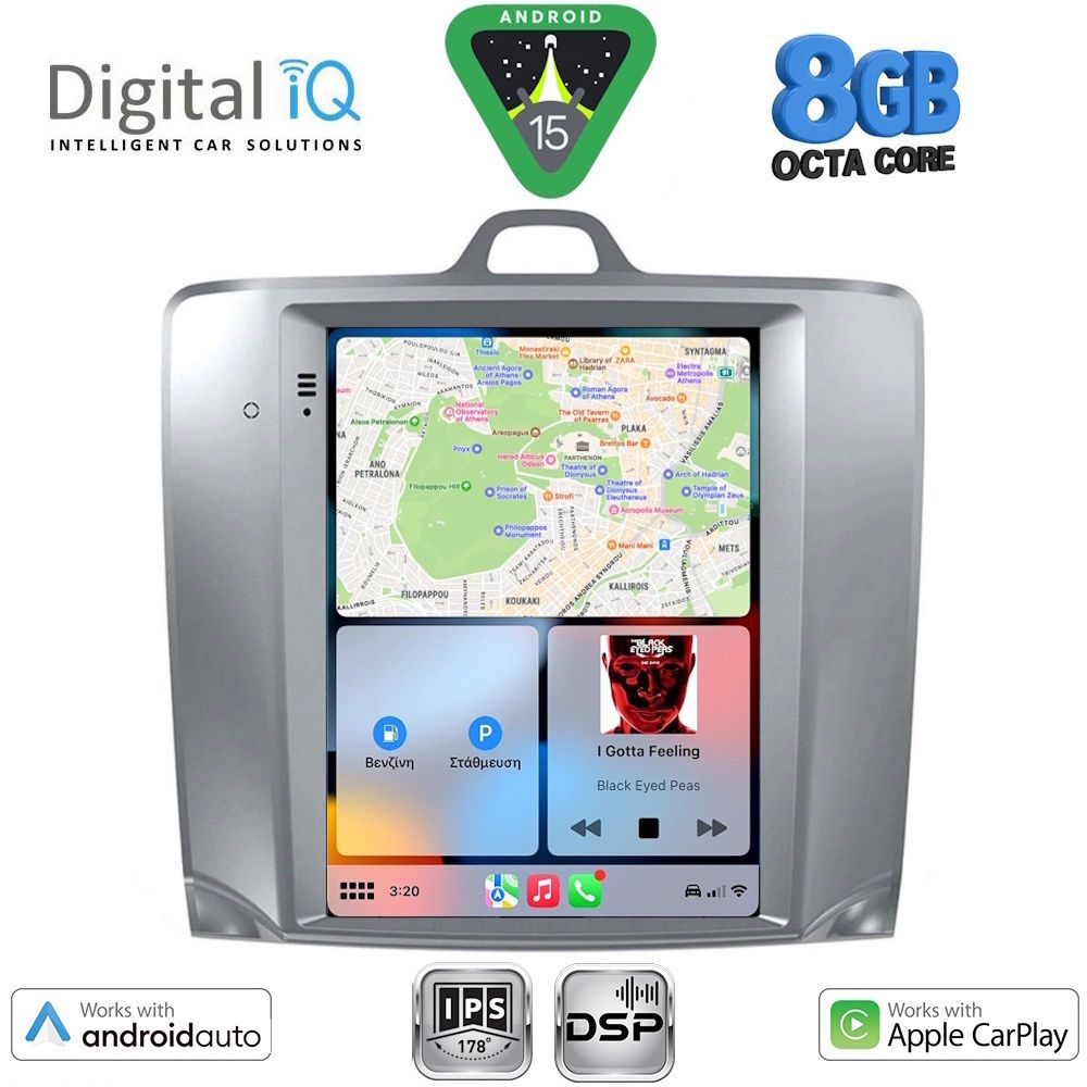DIGITAL IQ BXF 7956_CPAA TESLA STYLE for FORD FOCUS mod. 2004-2011 DIGITAL IQ BXF 7956_CPAA TESLA STYLE for FORD FOCUS mod. 2004-2011