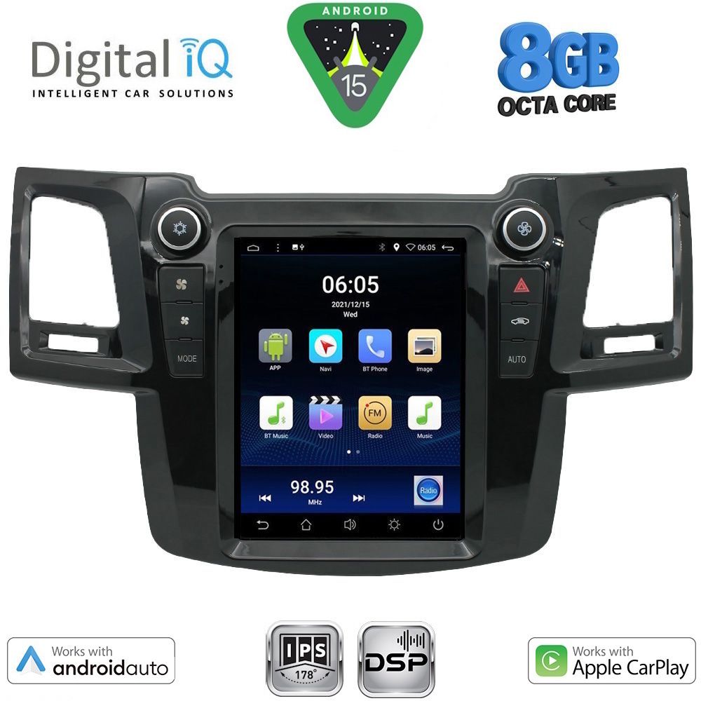 DIGITAL IQ BXF 7965_CPAA TESLA STYLE for TOYOTA HILUX mod. 2005-2015 DIGITAL IQ BXF 7965_CPAA TESLA STYLE for TOYOTA HILUX mod. 2005-2015