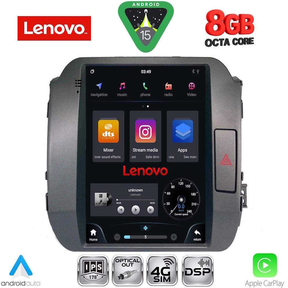LENOVO SSW 10927_CPA TESLA STYLE for KIA SPORTAGE mod. 2010-2015 LENOVO SSW 10927_CPA TESLA STYLE for KIA SPORTAGE mod. 2010-2015