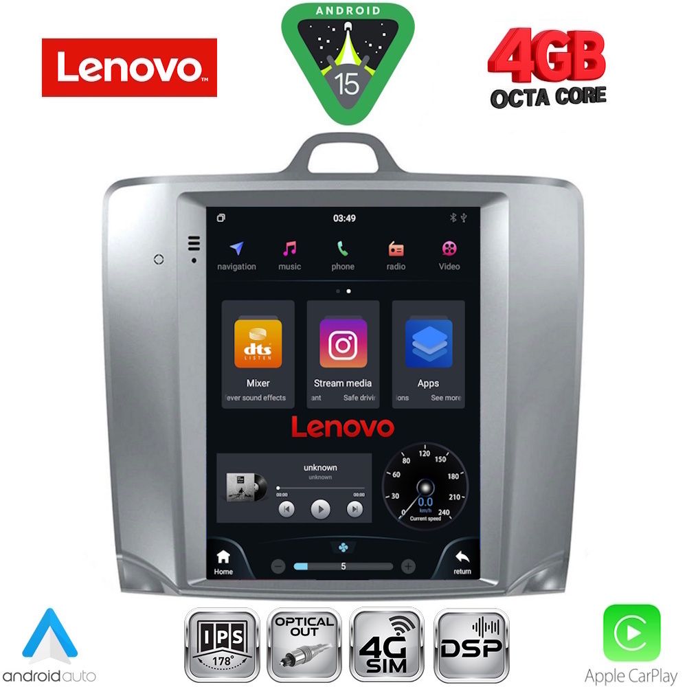 LENOVO SSX 9956_CPA TESLA STYLE for FORD FOCUS mod. 2004-2011 LENOVO SSX 9956_CPA TESLA STYLE for FORD FOCUS mod. 2004-2011