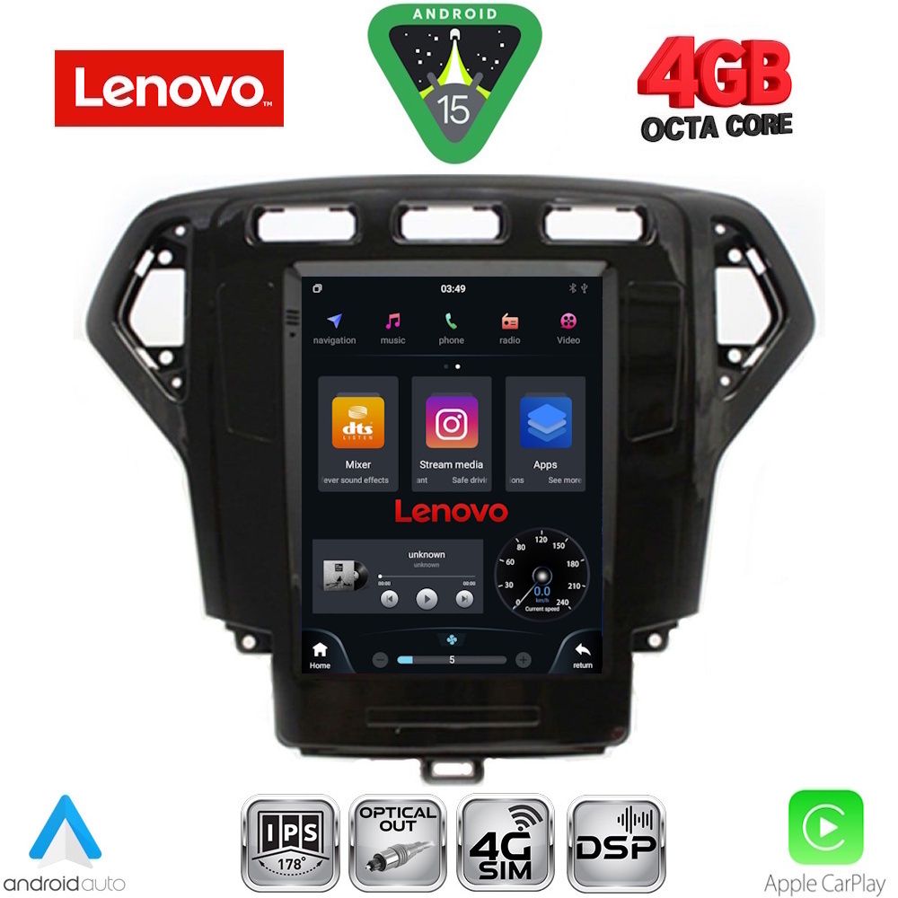 LENOVO SSX 9957_CPA TESLA STYLE for FORD MONDEO mod. 2007-2010 LENOVO SSX 9957_CPA TESLA STYLE for FORD MONDEO mod. 2007-2010