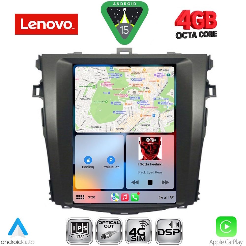 LENOVO SSX 9963_CPA TESLA STYLE for TOYOTA COROLLA 4D mod. 2006-2012 LENOVO SSX 9963_CPA TESLA STYLE for TOYOTA COROLLA 4D mod. 2006-2012