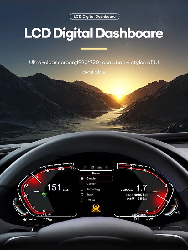 DIGITAL IQ FZ 955_IC (12.3in) BMW 3 - 3 GT - 4 Series F30 - F31 - F32 - F33 - F34 mod. 2013-2019 DIGITAL DASHBOARD DIGITAL IQ FZ 955_IC (12.3in) BMW 3 - 3 GT - 4 Series F30 - F31 - F32 - F33 - F34 mod. 2013-2019 DIGITAL DASHBOARD