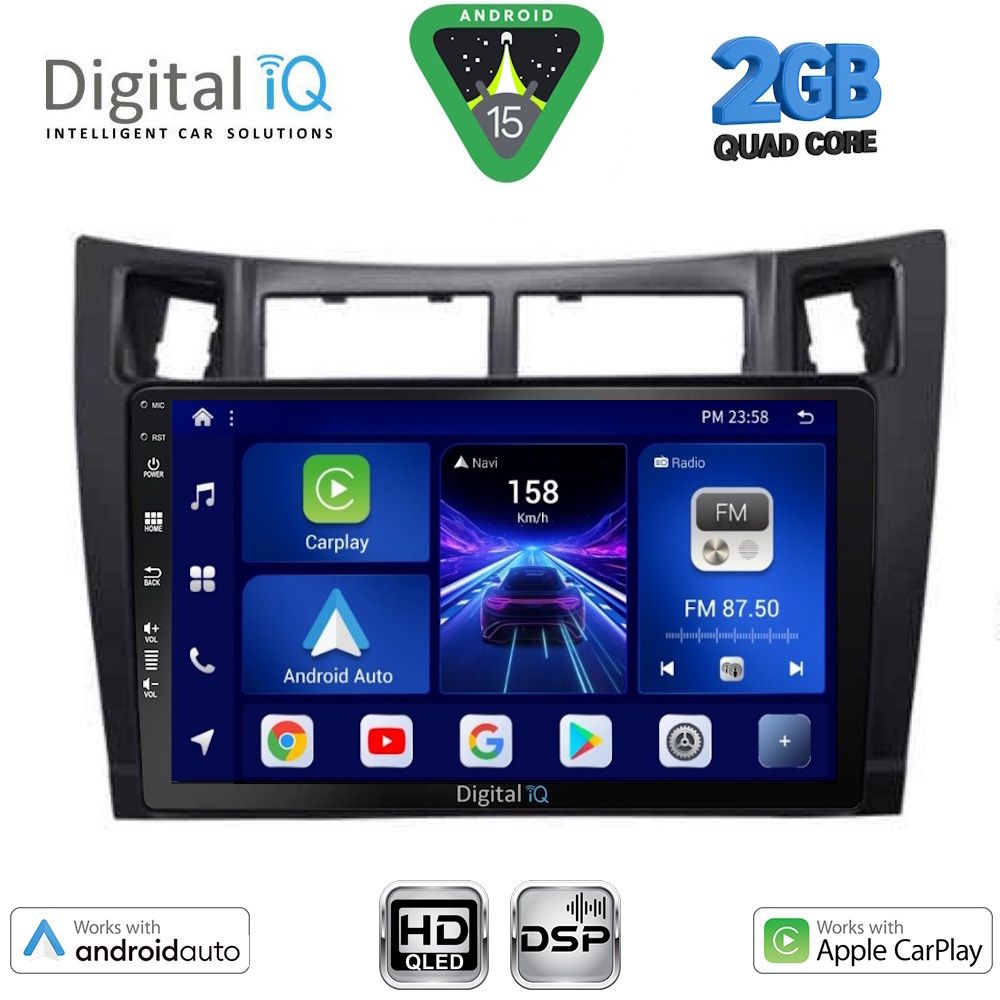 DIGITAL IQ BXC 3736BL_CPAA (9inc) MULTIMEDIA TABLET for TOYOTA YARIS mod. 2006-2011 (BLACK) DIGITAL IQ BXC 3736BL_CPAA (9inc) MULTIMEDIA TABLET for TOYOTA YARIS mod. 2006-2011 (BLACK)
