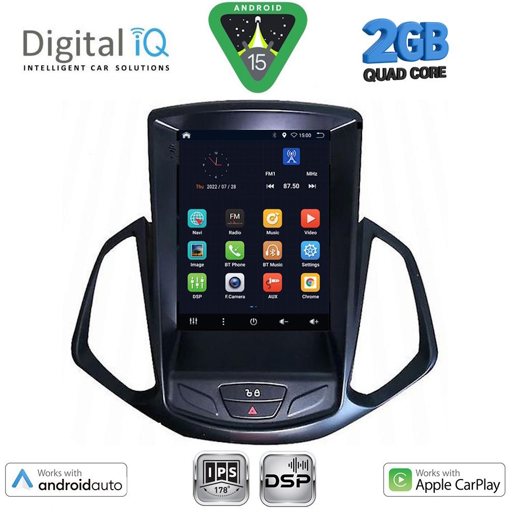 DIGITAL IQ BXC 3966_CPAA TESLA STYLE for FORD ECOSPORT mod. 2012-2018 DIGITAL IQ BXC 3966_CPAA TESLA STYLE for FORD ECOSPORT mod. 2012-2018