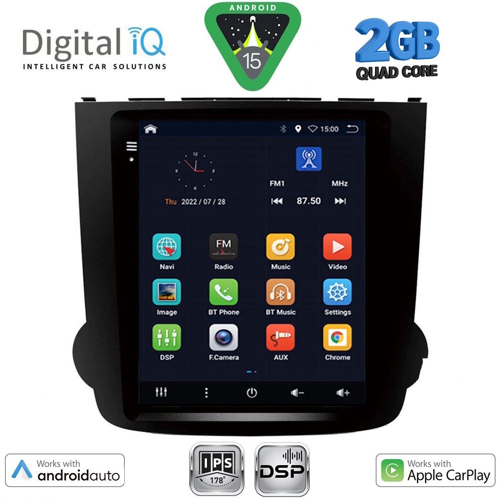 DIGITAL IQ BXC 3977_CPAA TESLA STYLE for HONDA CRV mod. 2007-2012 DIGITAL IQ BXC 3977_CPAA TESLA STYLE for HONDA CRV mod. 2007-2012