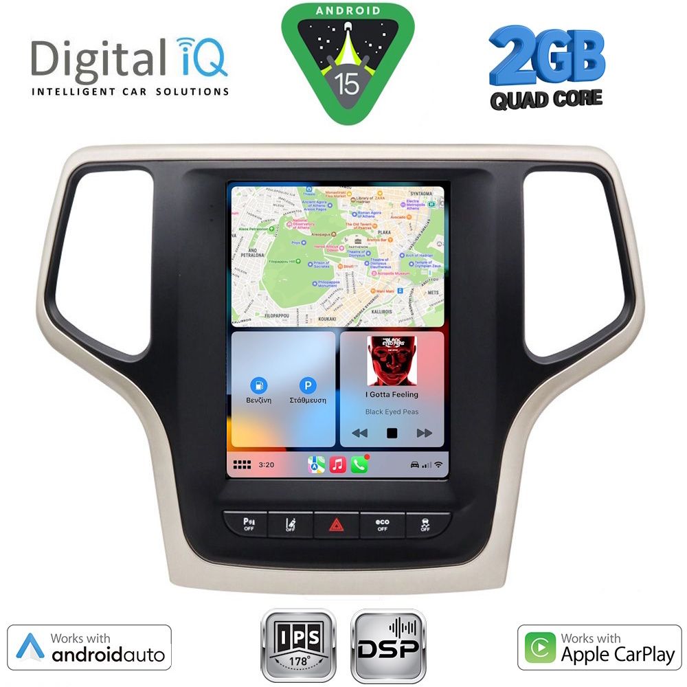 DIGITAL IQ BXC 3983_CPAA TESLA STYLE for JEEP GRAND CHEROKEE mod. 2014-2019 DIGITAL IQ BXC 3983_CPAA TESLA STYLE for JEEP GRAND CHEROKEE mod. 2014-2019
