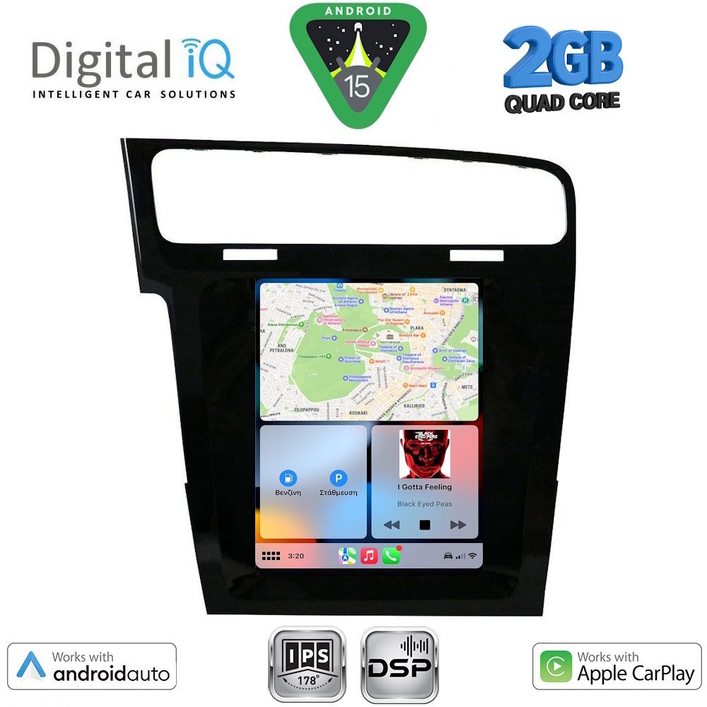 DIGITAL IQ BXC 3985_CPAA TESLA STYLE for VW GOLF 7 mod. 2013-2021 DIGITAL IQ BXC 3985_CPAA TESLA STYLE for VW GOLF 7 mod. 2013-2021