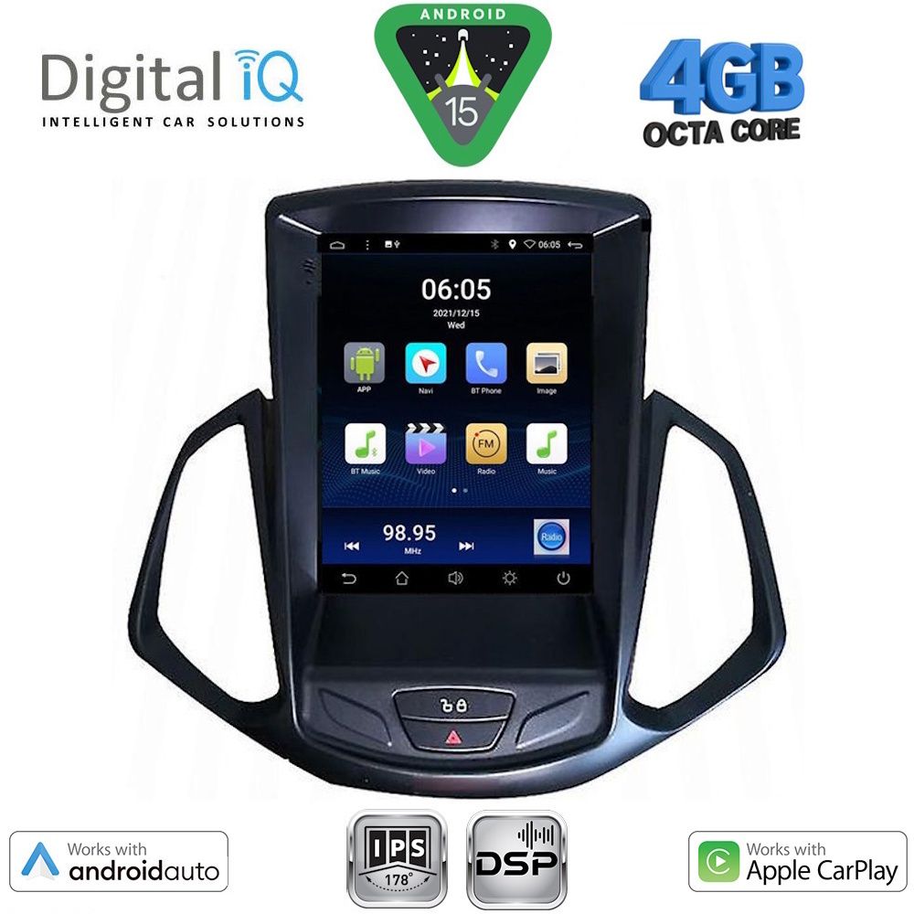 DIGITAL IQ BXF 6966_CPAA TESLA STYLE for FORD ECOSPORT mod. 2012-2018 DIGITAL IQ BXF 6966_CPAA TESLA STYLE for FORD ECOSPORT mod. 2012-2018