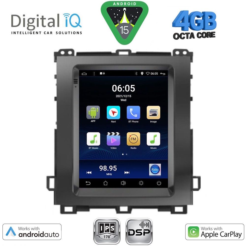 DIGITAL IQ BXF 6982_CPAA TESLA STYLE for TOYOTA LANDCRUISER mod. 2003-2009 DIGITAL IQ BXF 6982_CPAA TESLA STYLE for TOYOTA LANDCRUISER mod. 2003-2009