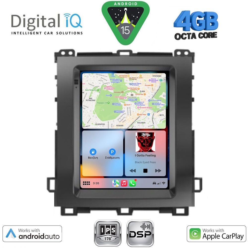 DIGITAL IQ BXF 6982_CPAA TESLA STYLE for TOYOTA LANDCRUISER mod. 2003-2009 DIGITAL IQ BXF 6982_CPAA TESLA STYLE for TOYOTA LANDCRUISER mod. 2003-2009