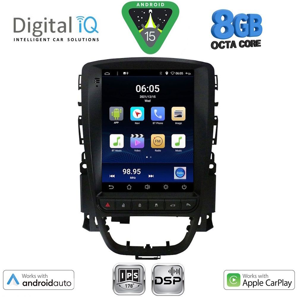 DIGITAL IQ BXF 7972_CPAA TESLA STYLE for OPEL ASTRA J mod. 2011-2016 DIGITAL IQ BXF 7972_CPAA TESLA STYLE for OPEL ASTRA J mod. 2011-2016