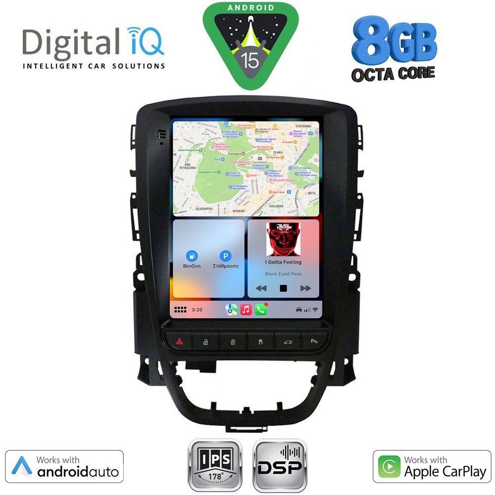 DIGITAL IQ BXF 7972_CPAA TESLA STYLE for OPEL ASTRA J mod. 2011-2016 DIGITAL IQ BXF 7972_CPAA TESLA STYLE for OPEL ASTRA J mod. 2011-2016