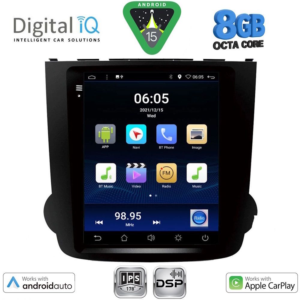 DIGITAL IQ BXF 7977_CPAA TESLA STYLE for HONDA CRV mod. 2007-2012 DIGITAL IQ BXF 7977_CPAA TESLA STYLE for HONDA CRV mod. 2007-2012