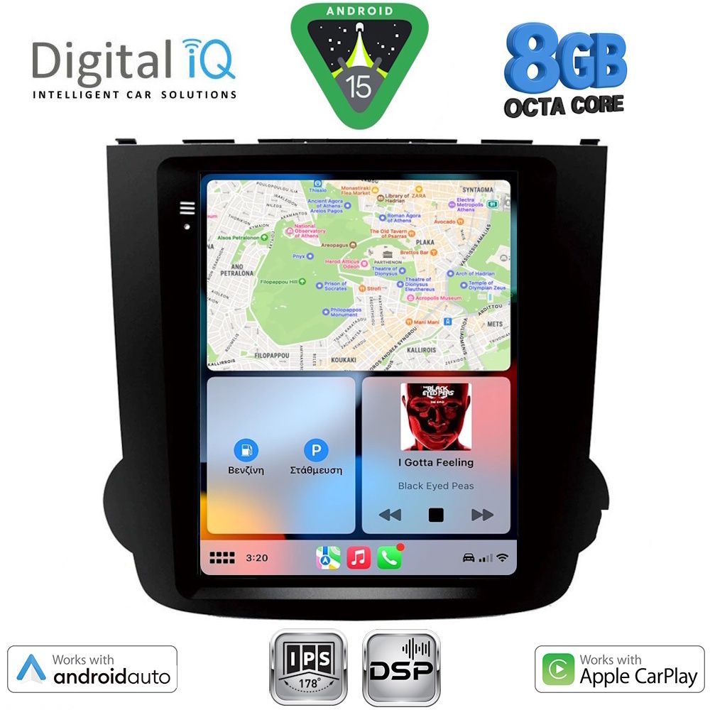 DIGITAL IQ BXF 7977_CPAA TESLA STYLE for HONDA CRV mod. 2007-2012 DIGITAL IQ BXF 7977_CPAA TESLA STYLE for HONDA CRV mod. 2007-2012