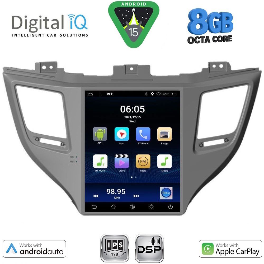DIGITAL IQ BXF 7997_CPAA TESLA STYLE for HYUNDAI TUCSON mod. 2015-2019 DIGITAL IQ BXF 7997_CPAA TESLA STYLE for HYUNDAI TUCSON mod. 2015-2019